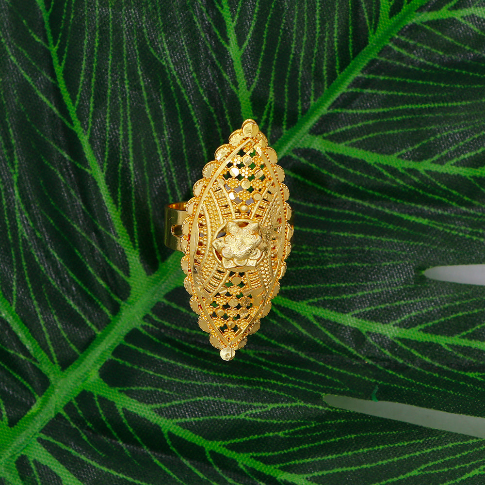 Mahavir Gold Plated Assorted Design Ring
