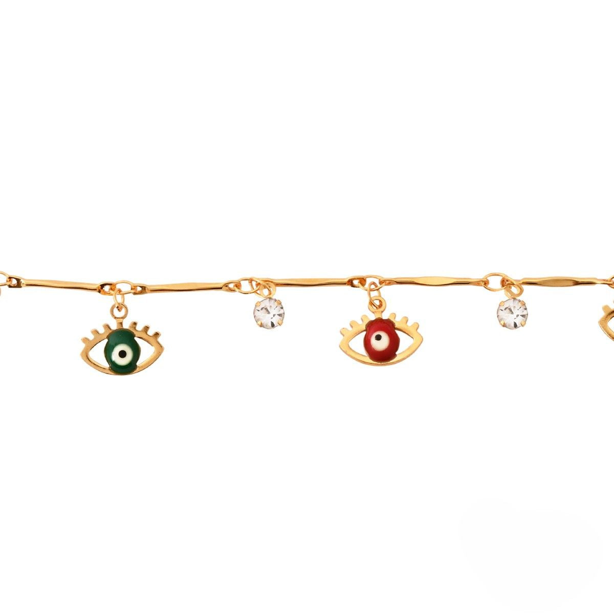 Etnico Gold Plated Design Bracelet with Pearls for Women (Traditional 3)