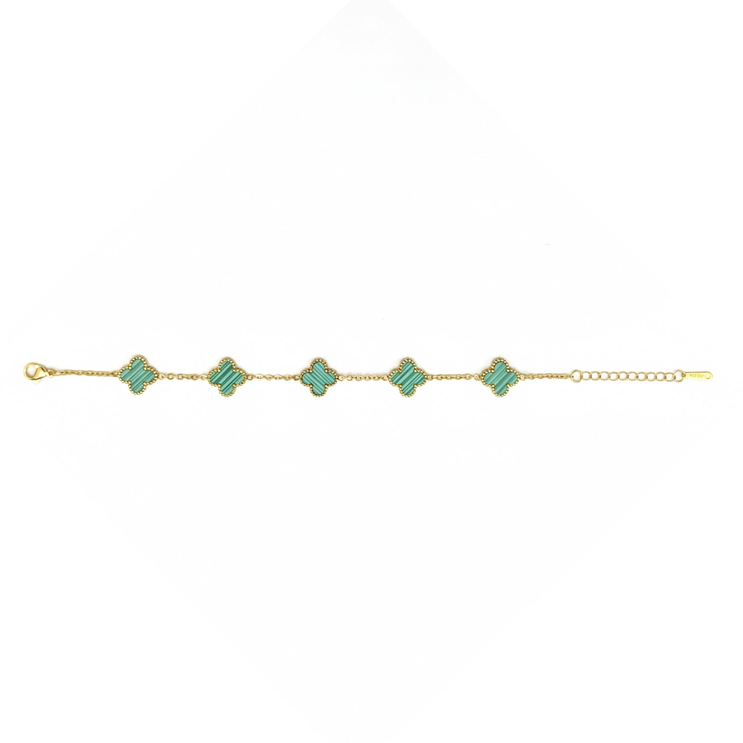 Etnico Anti Tarnish Clover Charm Bracelet for Women | Fancy Bracelet | Jewellery Gifts | Hand Band | Latest Fashion Accessories for Girls | Minimal Jewelry Design | Ideal for Gifting | Gift for Diwali, Christmas, Marriage, Birthday