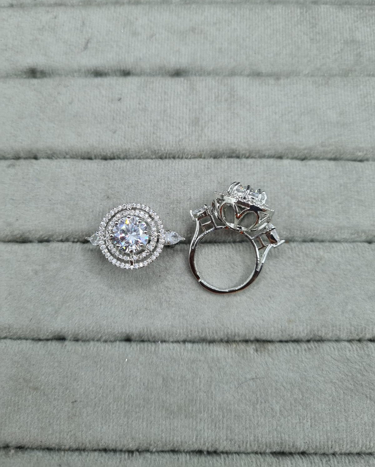 LAFZ Royal Rhodium-Plated AD Ring