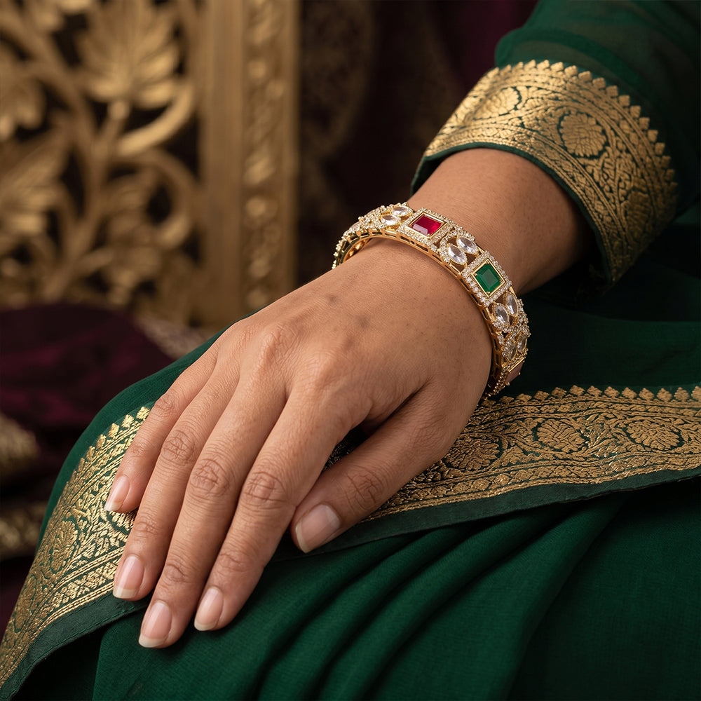 Js Fashion Classic American Diamond Fancy Designer Bangles