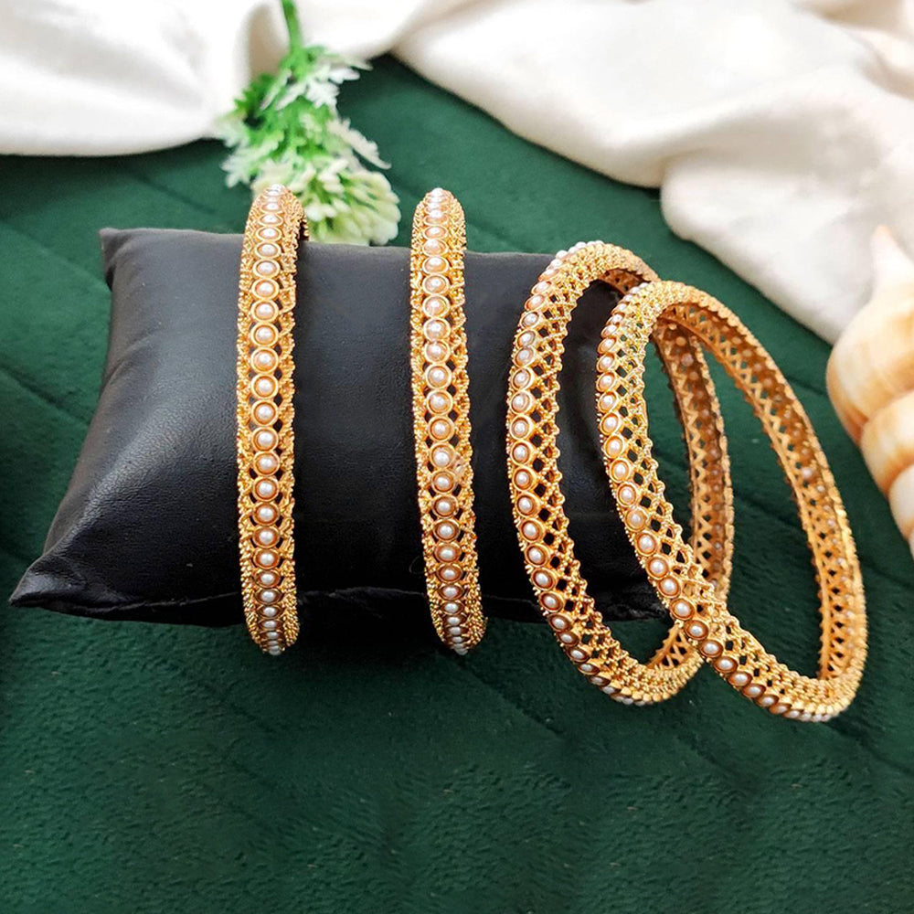 Js Fashion Premium Ethnic Antique Bangles Set for Women
