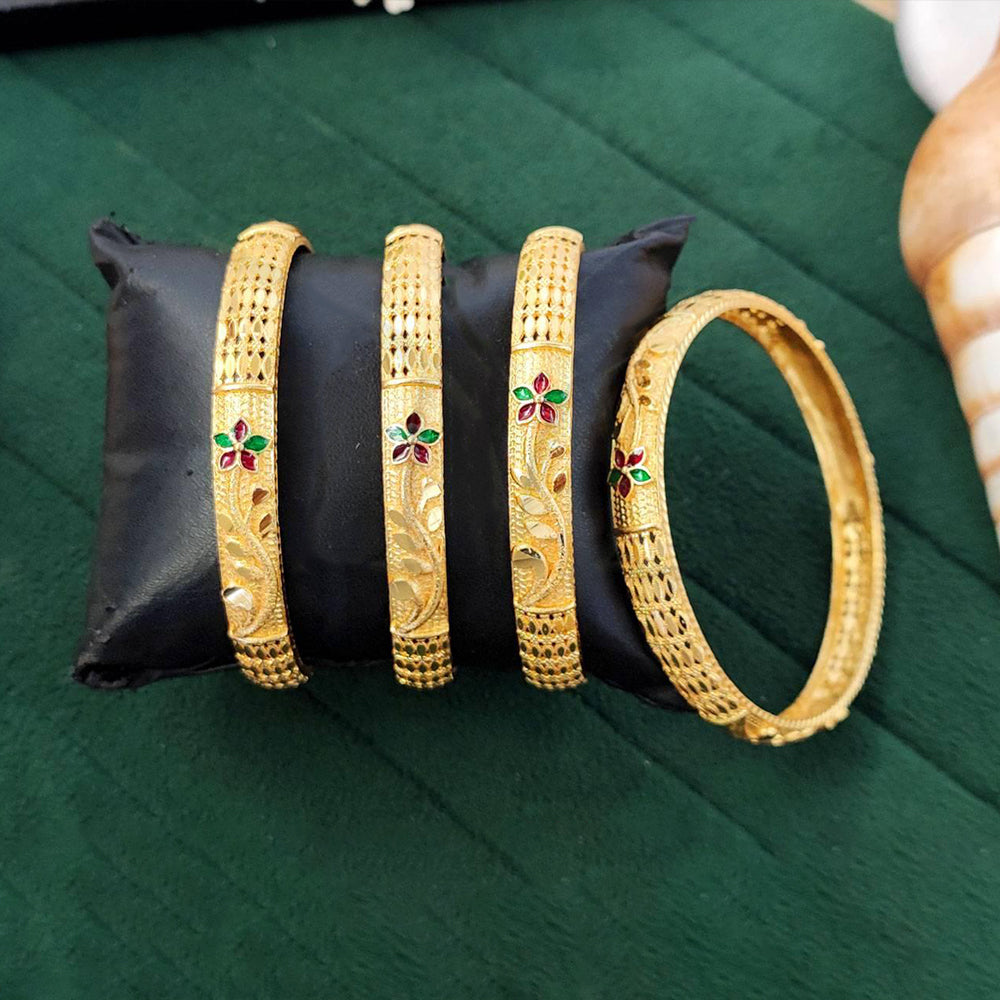 Js Fashion Fancy Ethnic Bangles Set for Women Wear