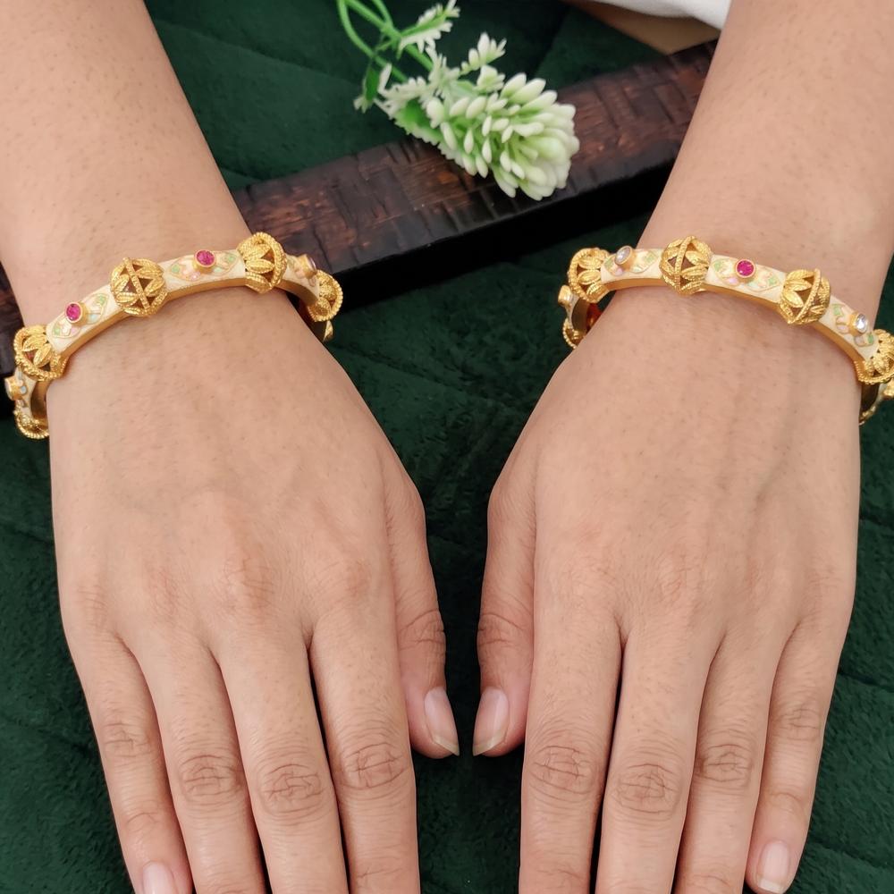 Js Fashion Rajwadi Polish Antique Designer Bangles for Women
