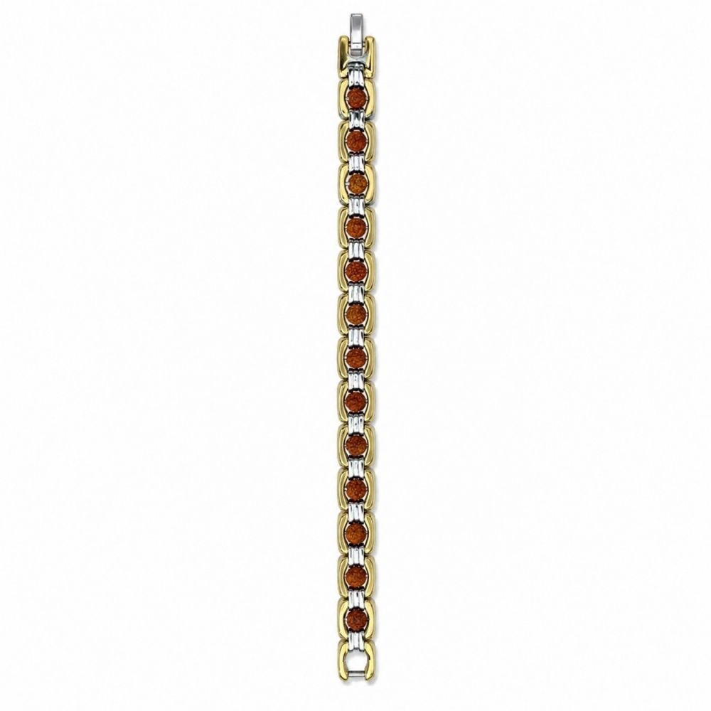 Etnico Gold Silver Plated Rudraksha Bracelet for Men Women | Unisex Spiritual Link Bracelet | Rudraksha Beads Energy Bracelet for Balance, Harmony & Positive Energy | Meditation Yoga Bracelet | Gift for Men Women (MJB008ZFL)