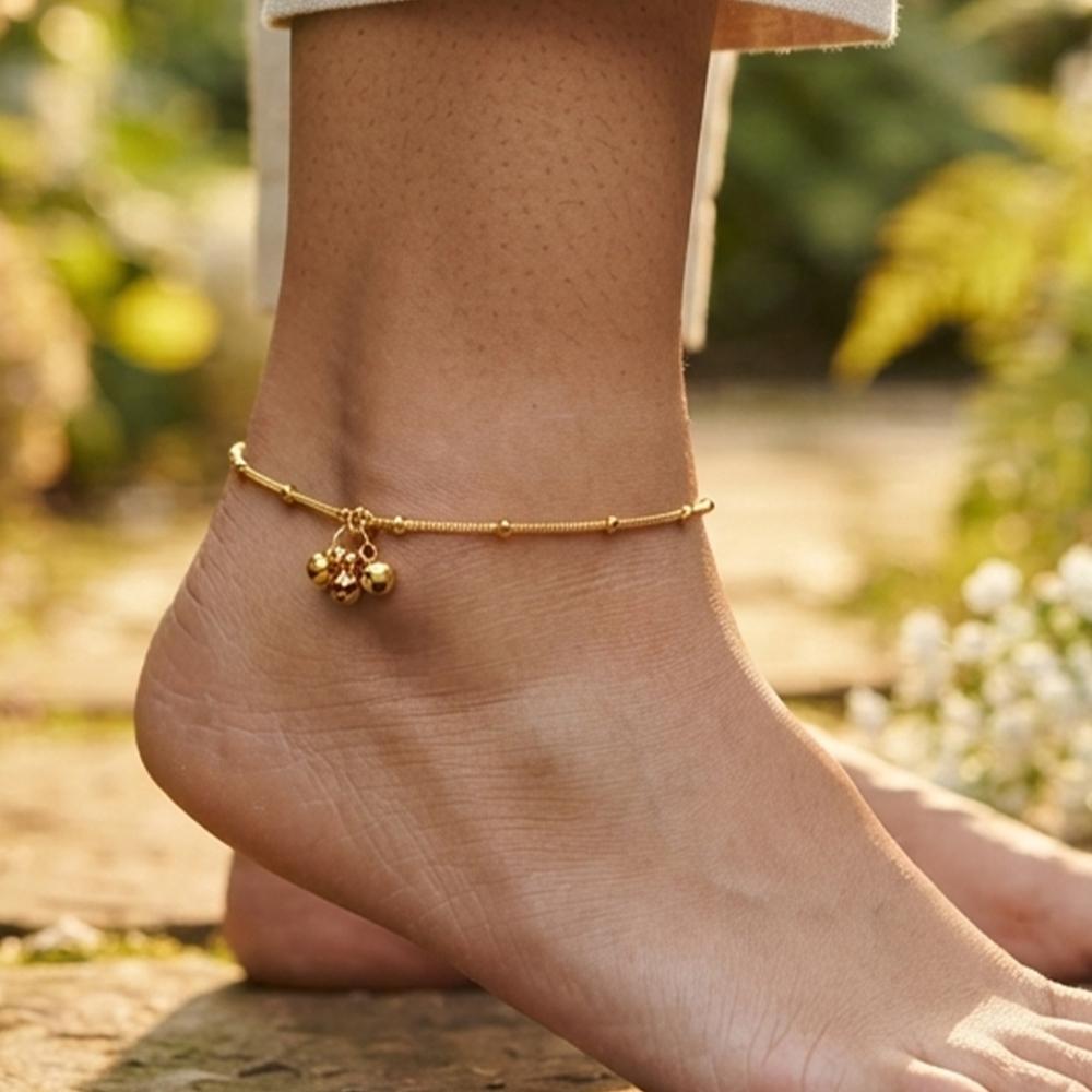 Js Fashion Premium High Gold Lightweight Anklet Chain