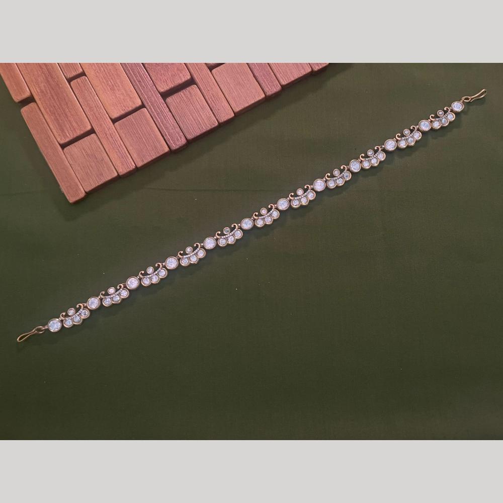 Arham Premium Gold Plated Designer Heavy Polki Kundan Stone Sheeshphool