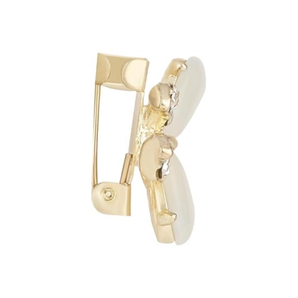 Etnico Gold Plated Traditional Butterfly Shaped Brooch/Lapel Pin for Women/Girls (SM66)