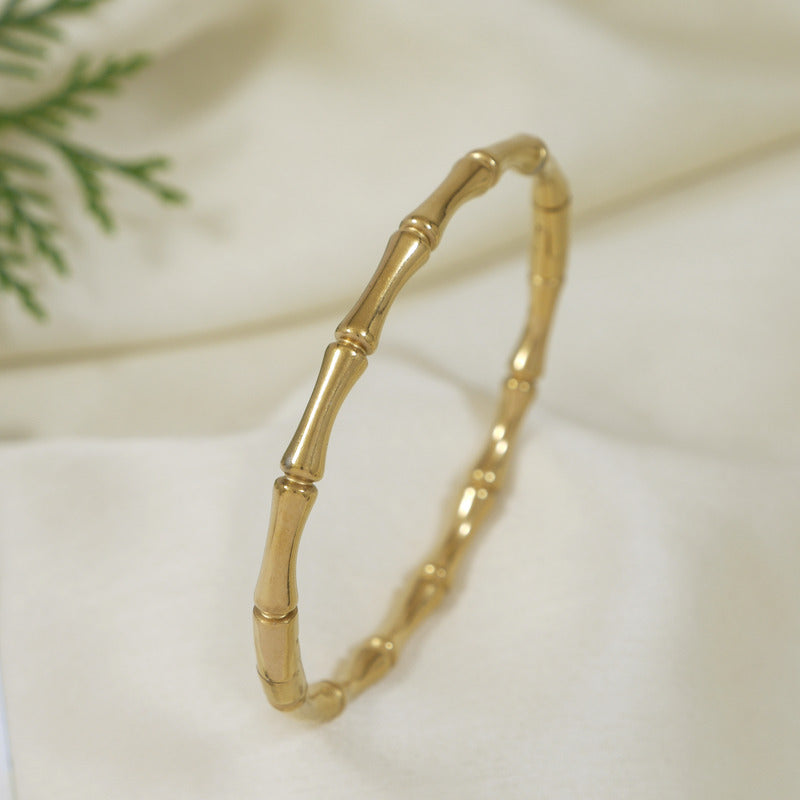 Tarohi Jewels Stainless Steel Bamboo Kada
