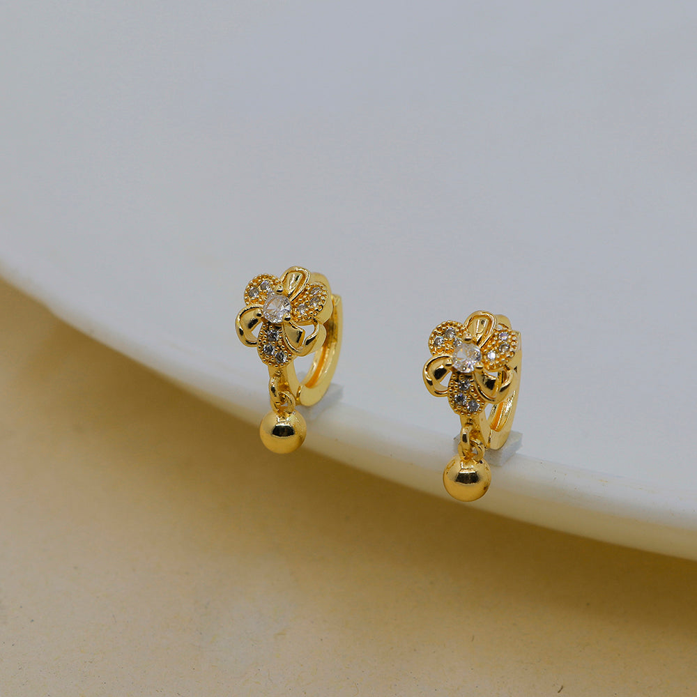 Mahavir DYE Gold Plated Premium Bali Earrings (Pack of 12)
