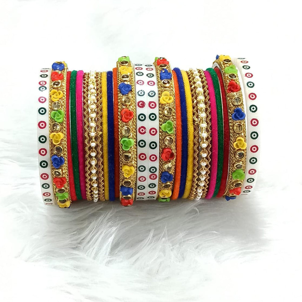 Pooja Bangles Gold Plated Bangle Set