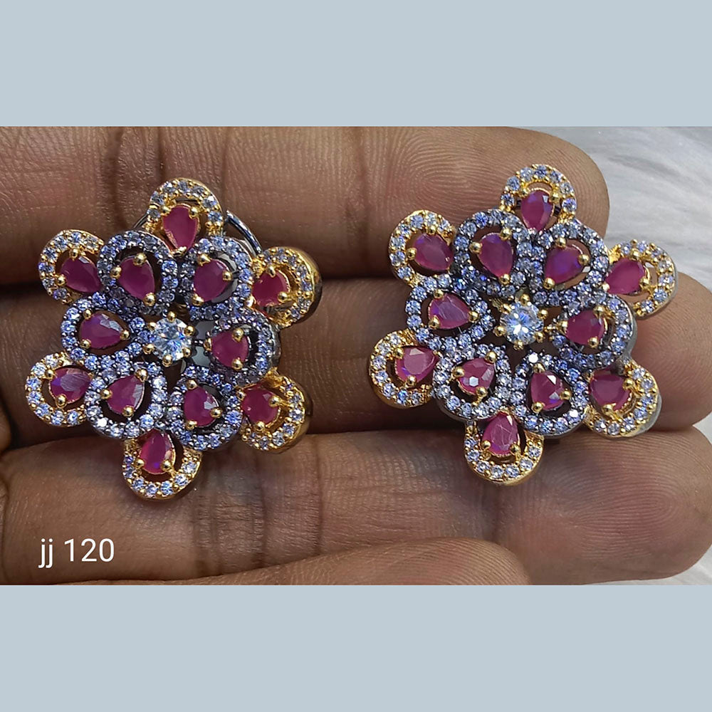 Jain Jewellers Ad Stone Stud Earrings - 11062655