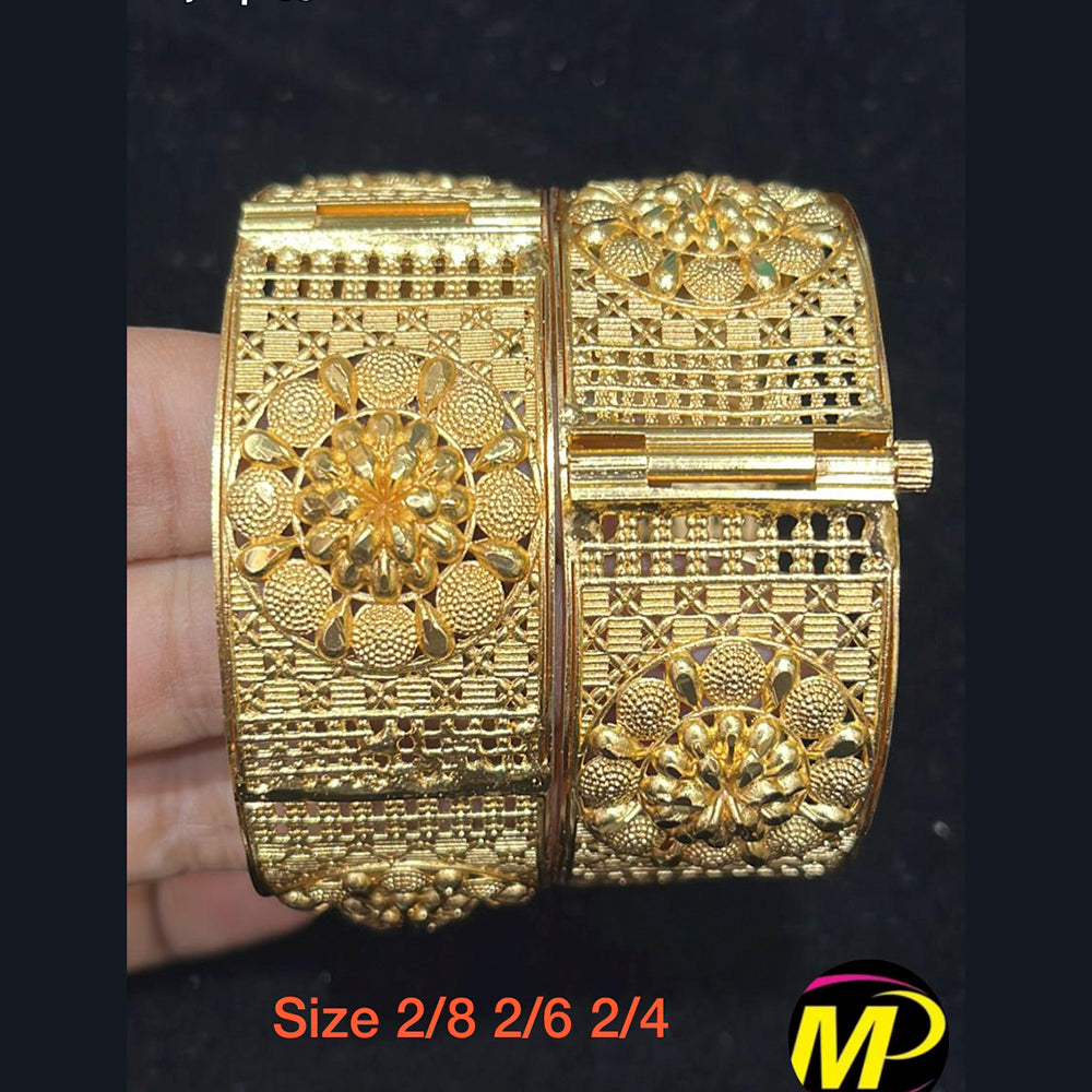 FS Collection Gold Plated Bangles Set