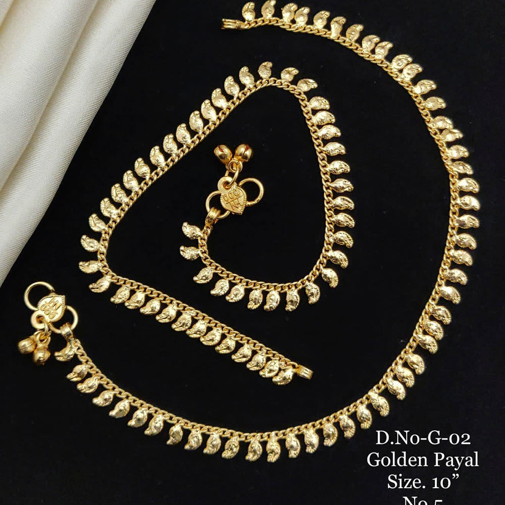 FS Collection Gold Plated Fancy Payal