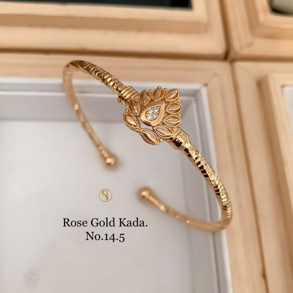 FS Collection Rose Gold Plated Kada