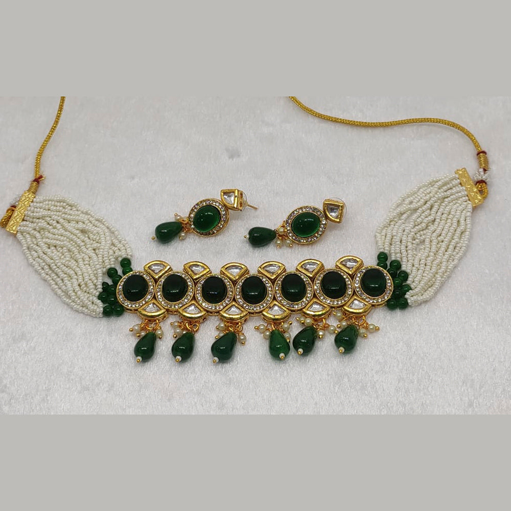 FS Collection Gold Plated Austrian Stone Necklace Set