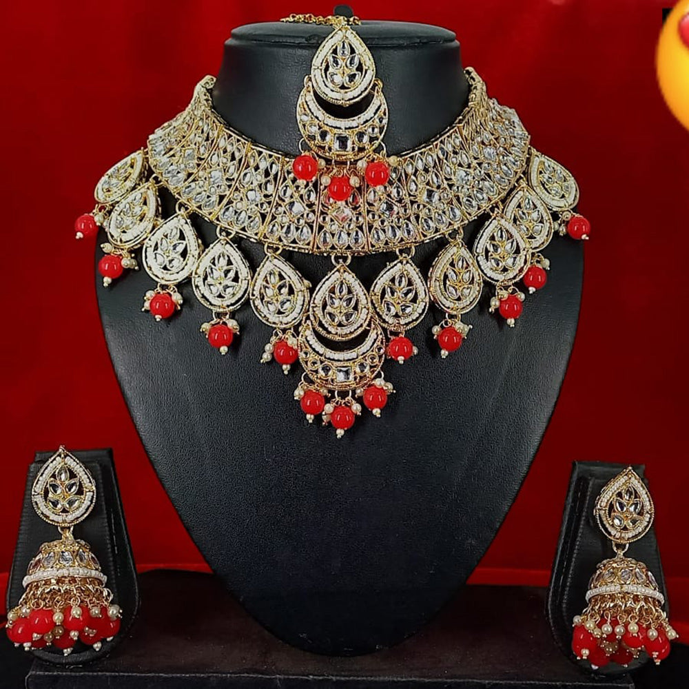 FS Collection Rose Gold Plated Necklace Set