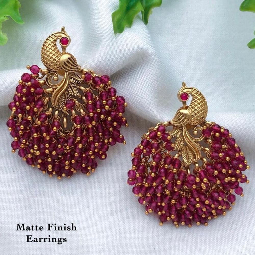 FS Collection Gold Plated Stud Earrings