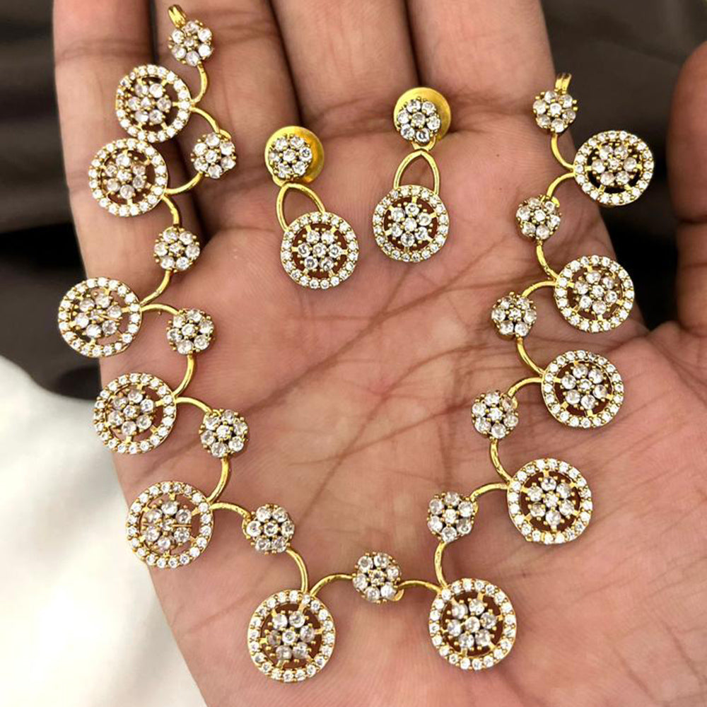 FS Collection Matte Finish AD Necklace Set