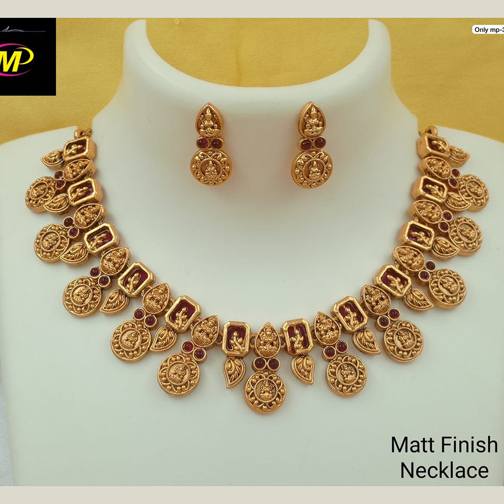 FS Collection Matte Finish Temple Necklace Set