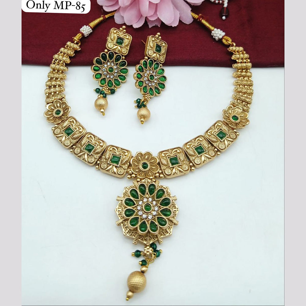 FS Collection Gold Plated Necklace Set