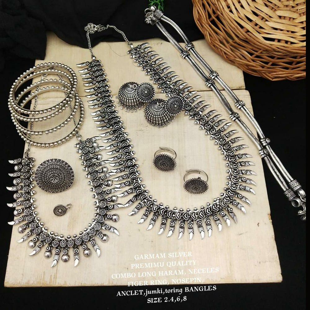 Fs Collection Oxidised Plated Combo Set