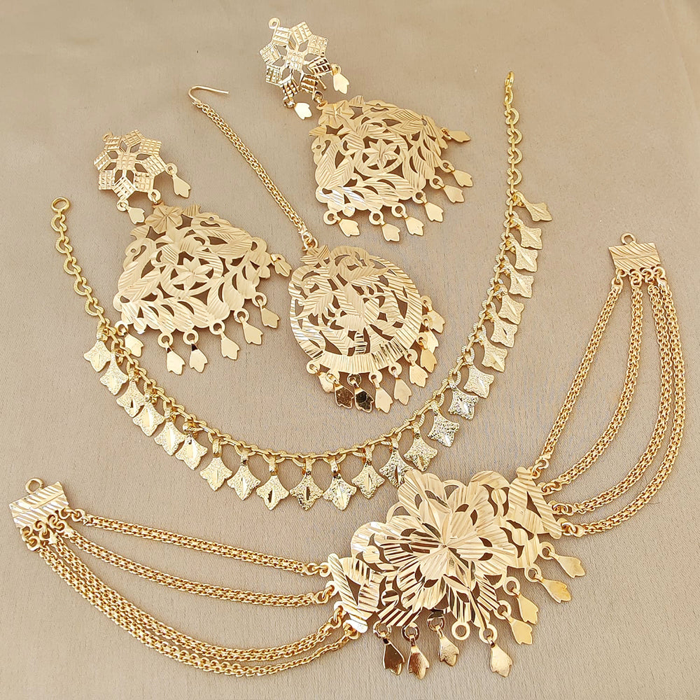 FS Collection Gold Plated Necklace Combo