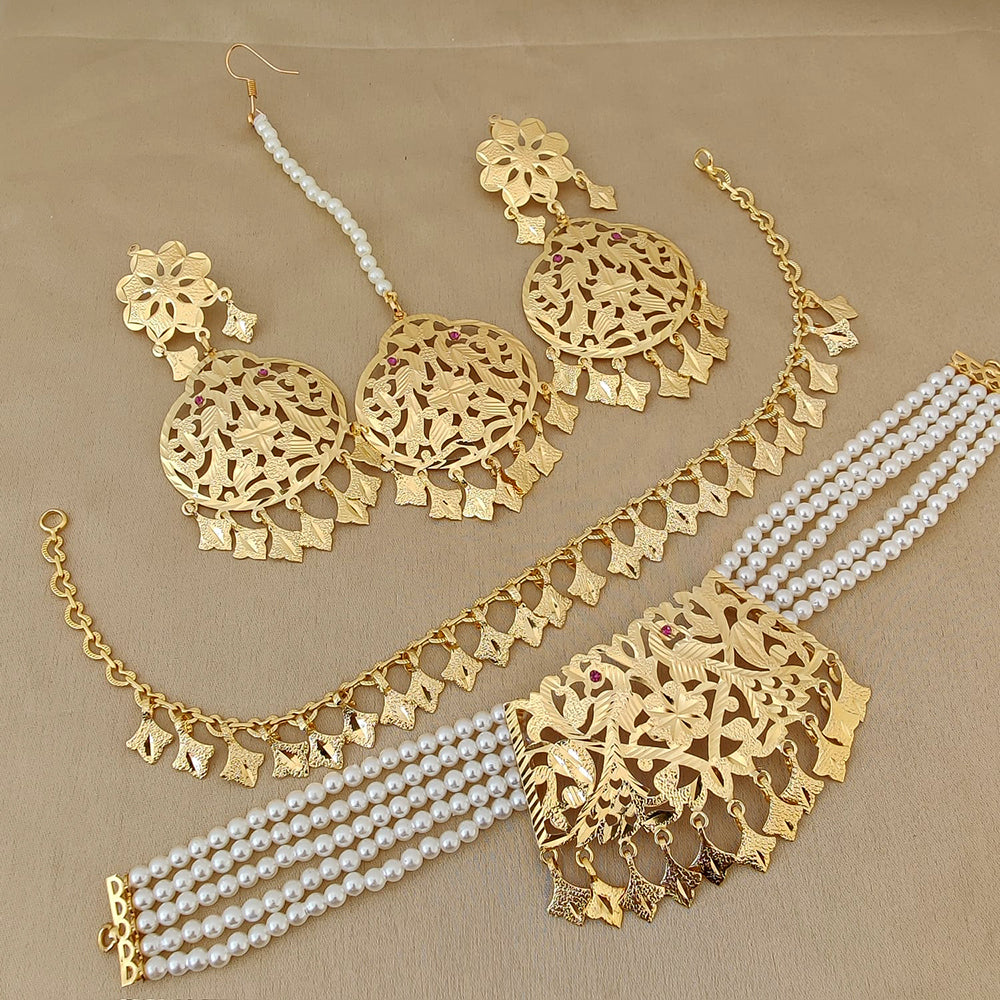 FS Collection Gold Plated Necklace Combo