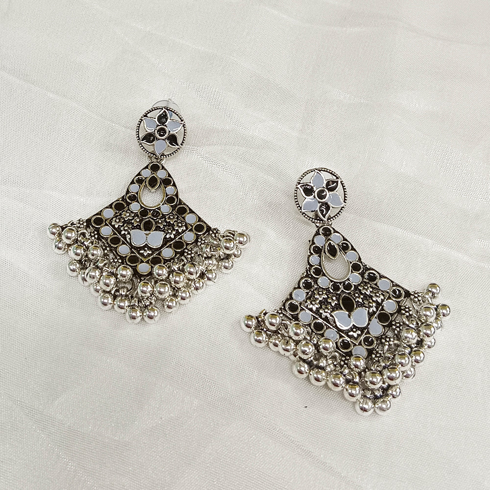 Darshana Jewels Oxidised Plated Dangler Earrings