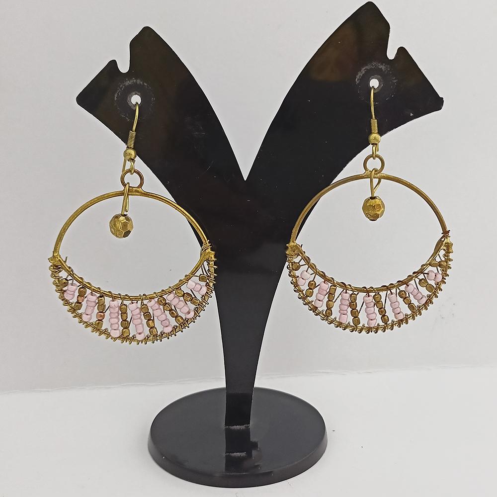 Jeweljunk Gold Plated Beads Dangler Earrings - 1309091A