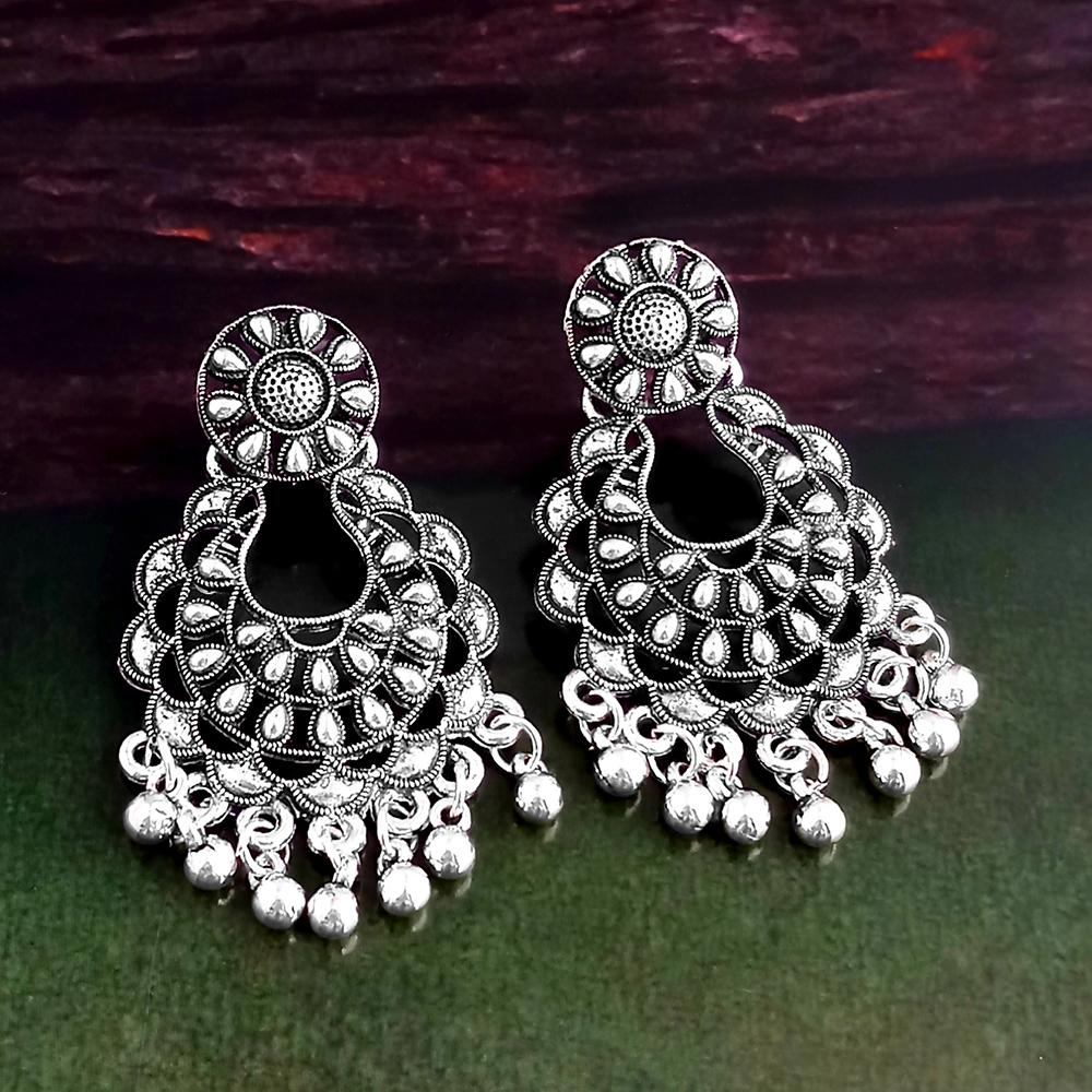Woma Silver Plated Dangler Earrings - 1318243