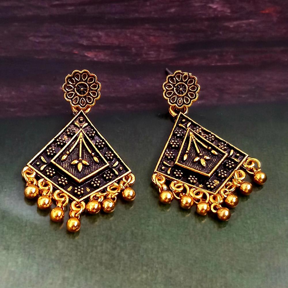Woma Gold Plated Dangler Earrings - 1318255A