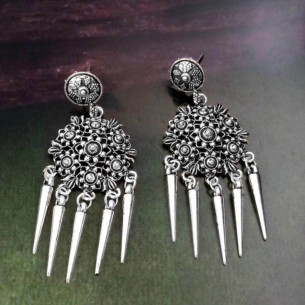 Woma Silver Plated Dangler Earrings - 1318291