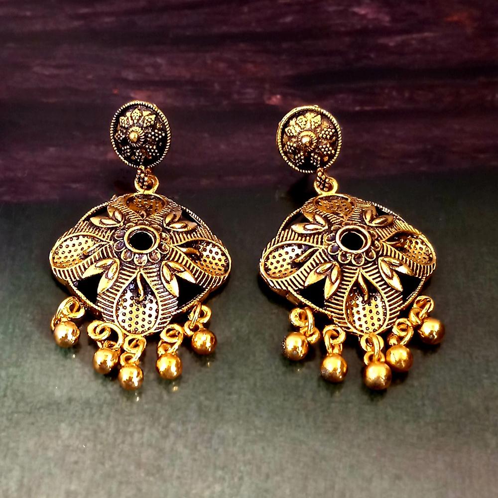 Woma Gold Plated Dangler Earrings - 1318307A