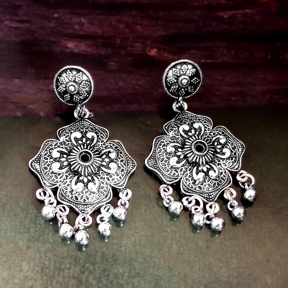Woma Silver Plated Dangler Earrings - 1318313