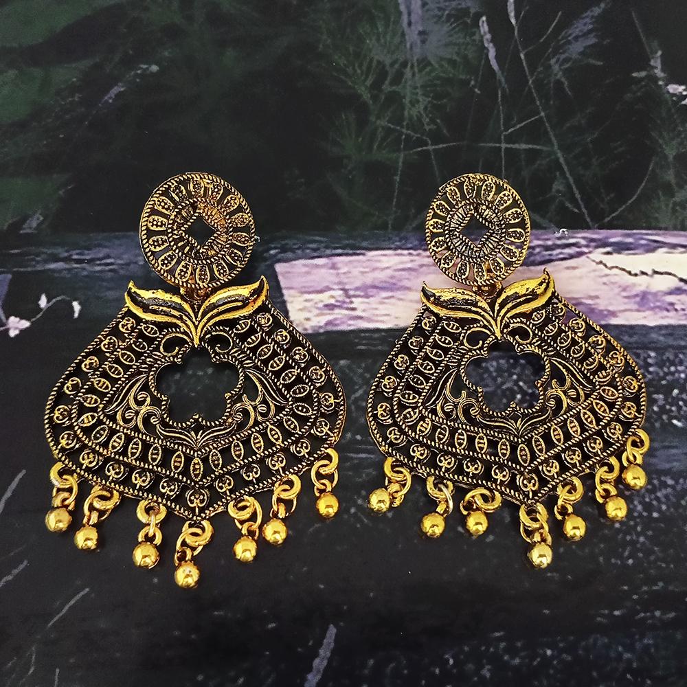 Woma Gold Plated Dangler Earrings - 1318397