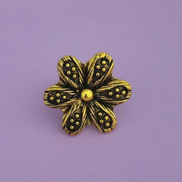 Jeweljunk Antique Gold Plated Finger Ring - 1504783