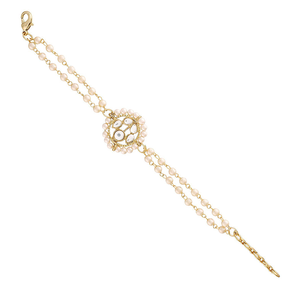 Etnico Regal Radiance Kundan Bracelet