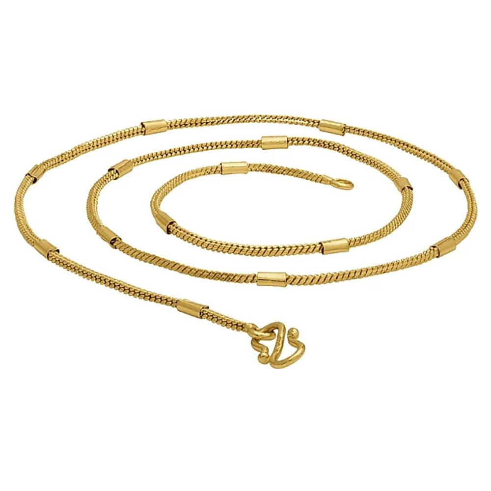 Martina Jewels Traditional Gold Plated Pack Of 6 Chain for Men - CH-101_6