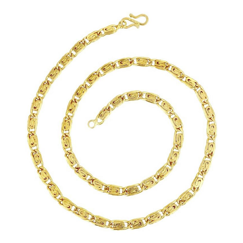 Martina Jewels Traditional Gold Plated Pack Of 6 Chain for Men - CH-105_6
