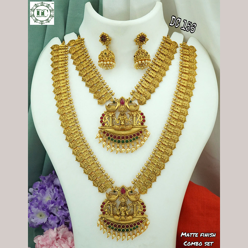 Diksha Collection Gold Plated Bridal Jewellery Set