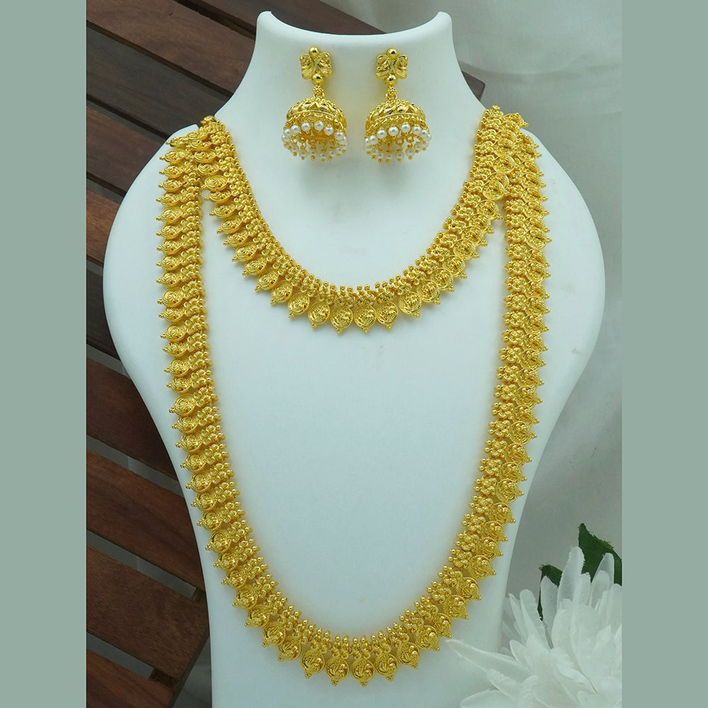 Diksha Collection Gold Plated Bridal Jewellery Set - CO 245 GOLD