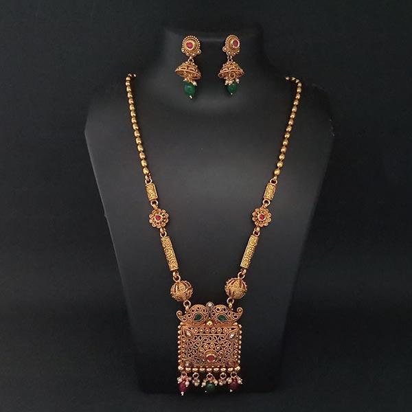 Real Creation AD Stone Copper Necklace Set - FBB0167C