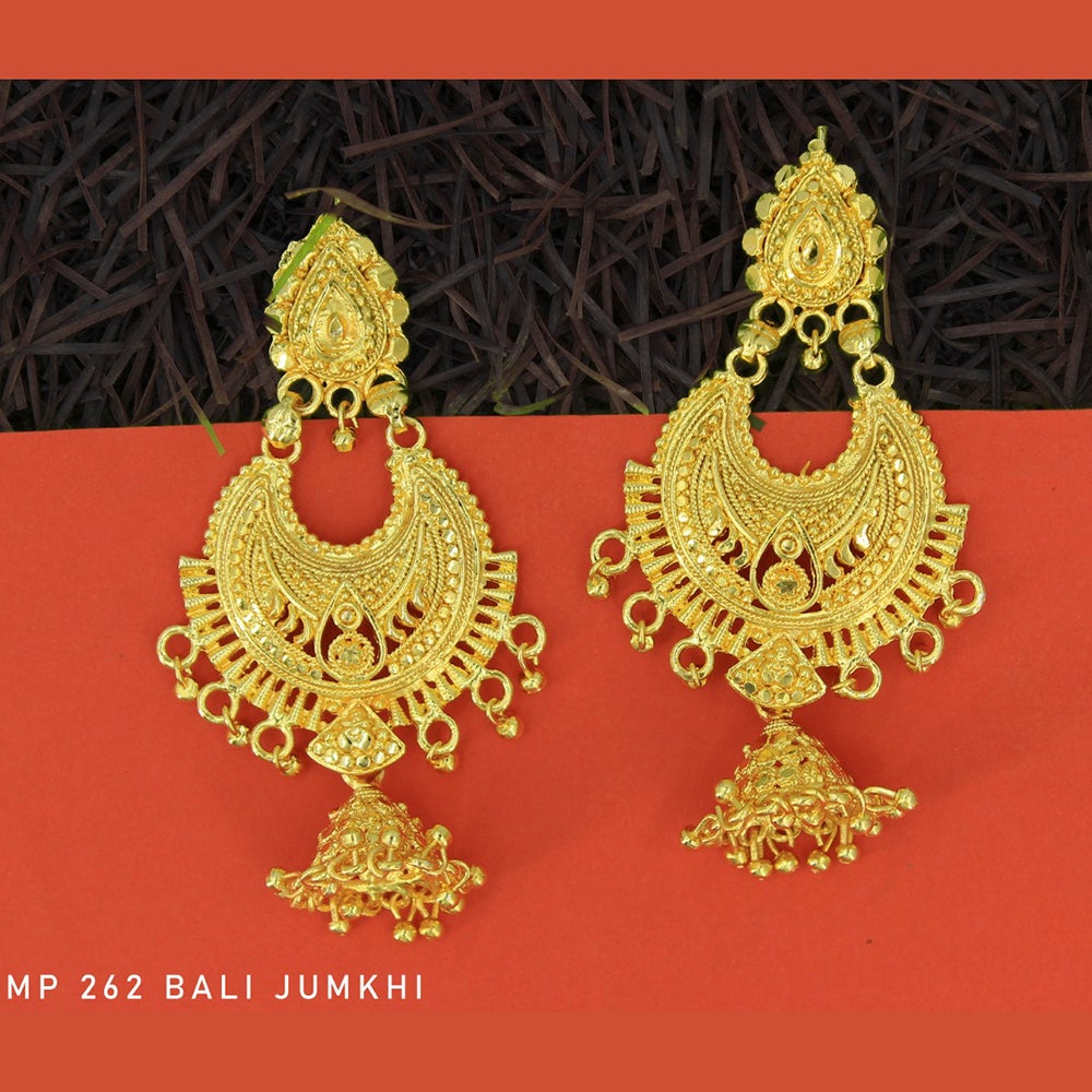 Mahavir Forming Gold Plated Dangler Earrings - MP 262 Bali Jumkhi