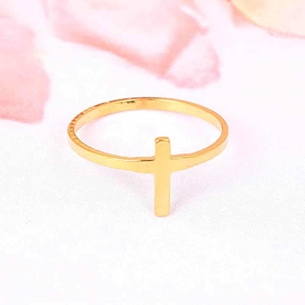 Missmister Pack Of 12 Catholic Jesus Crucifix Cross Ring