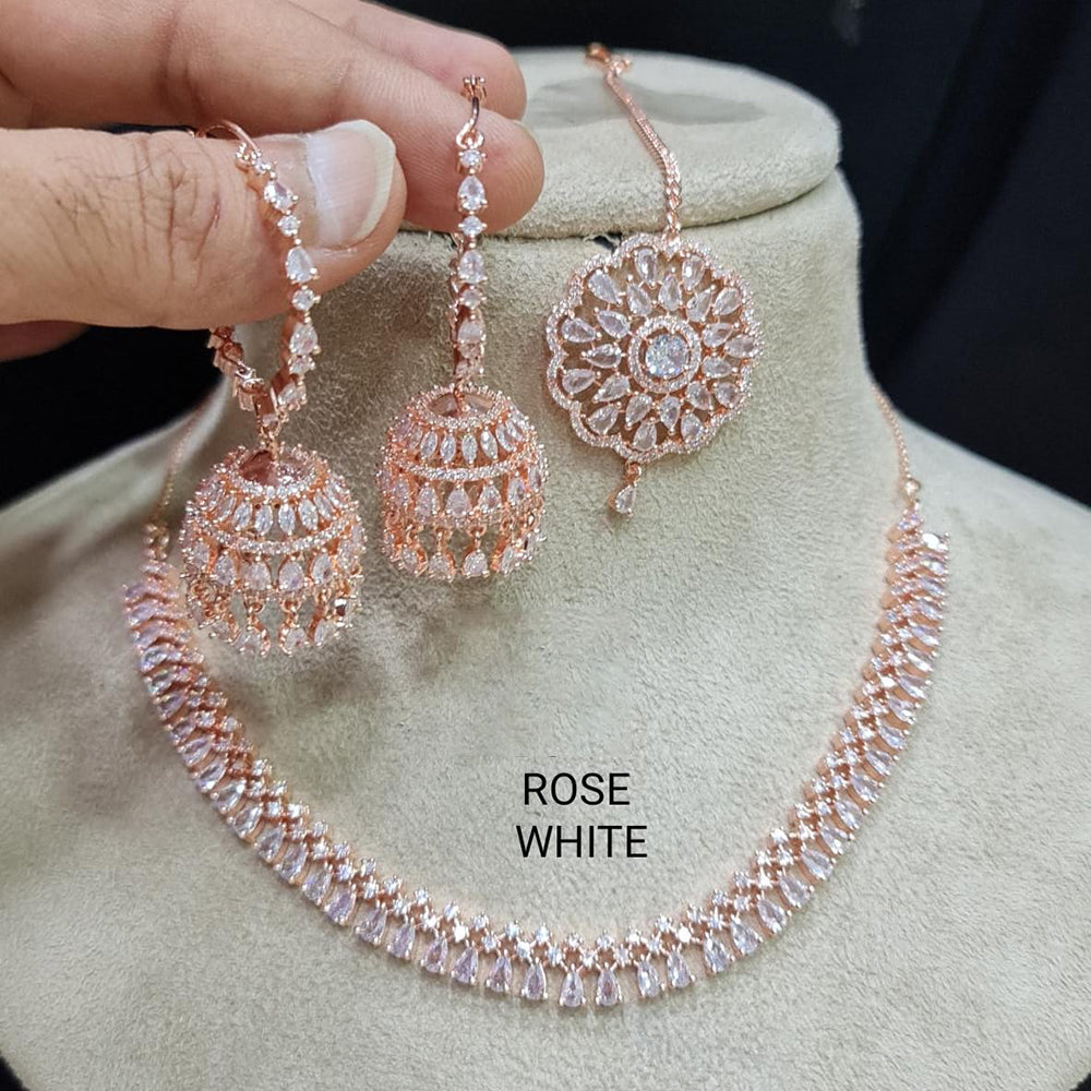 Pooja Bangles American Diamond Necklace Set