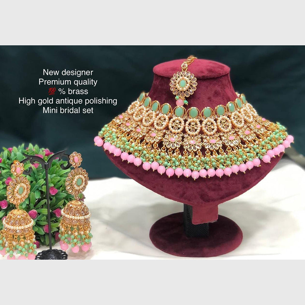 Pooja Bangles Gold Plated Designer Necklace Set
