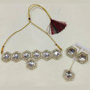 Tip Top Jewellers Gold Plated Crystal Stone Necklace Set