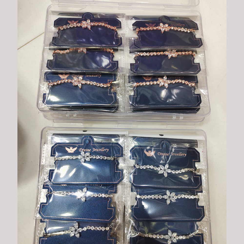 Tip Top Jewellers Fancy Austrian Stone Designer Bracelet   (Pack of 12)