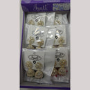 Tip Top Jewellers Stunning Kundan Stone And Pearl Jhumki Earrings (Pack of 12)